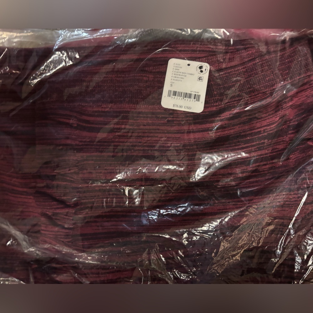 🔥NEW Free People size SM Peak Show Butter Soft Viscose Knit Maxi Skirt Earth Red - Picture 4 of 5